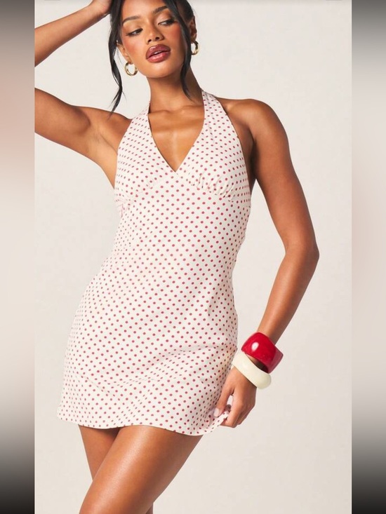 Missguided Dresses & Skirts - SOLD🆕🍓Missguided Vintage Polka Dot Halter Mini Dress